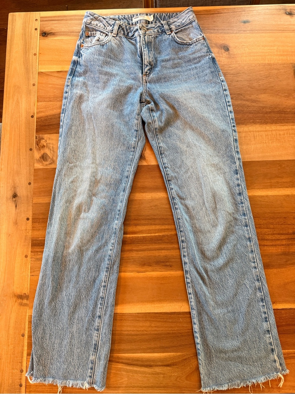 Garage Light Wash Straight-Leg Jeans